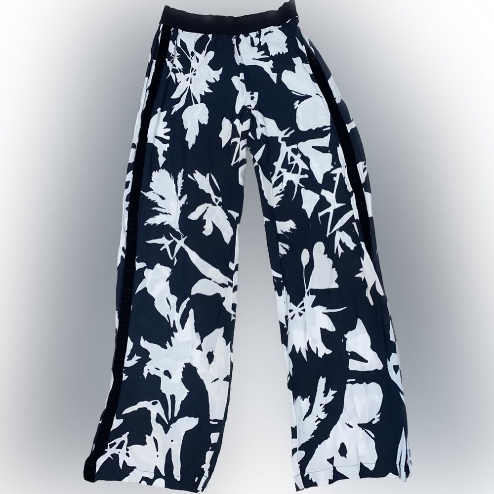 FUZZI Made In Italy 100% Rayon/Viscose Loose Relaxed Fit Pants Women’s Size 42